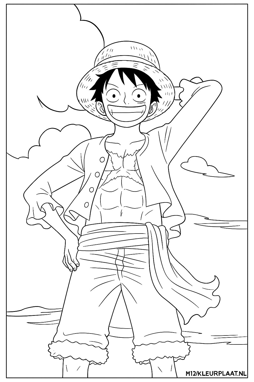 Plantilla para colorear para niños