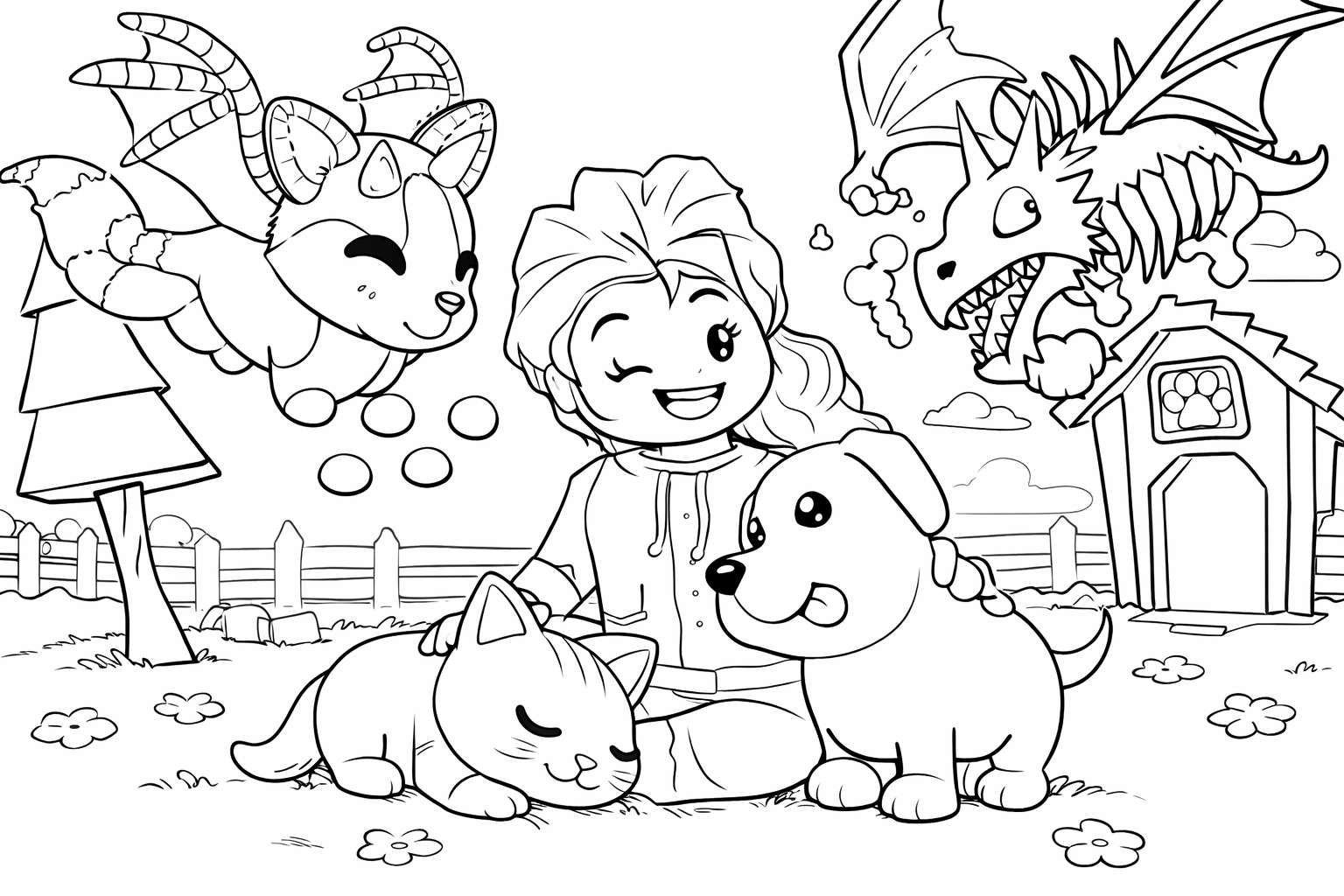 Adopt Me! Roblox coloring page line art