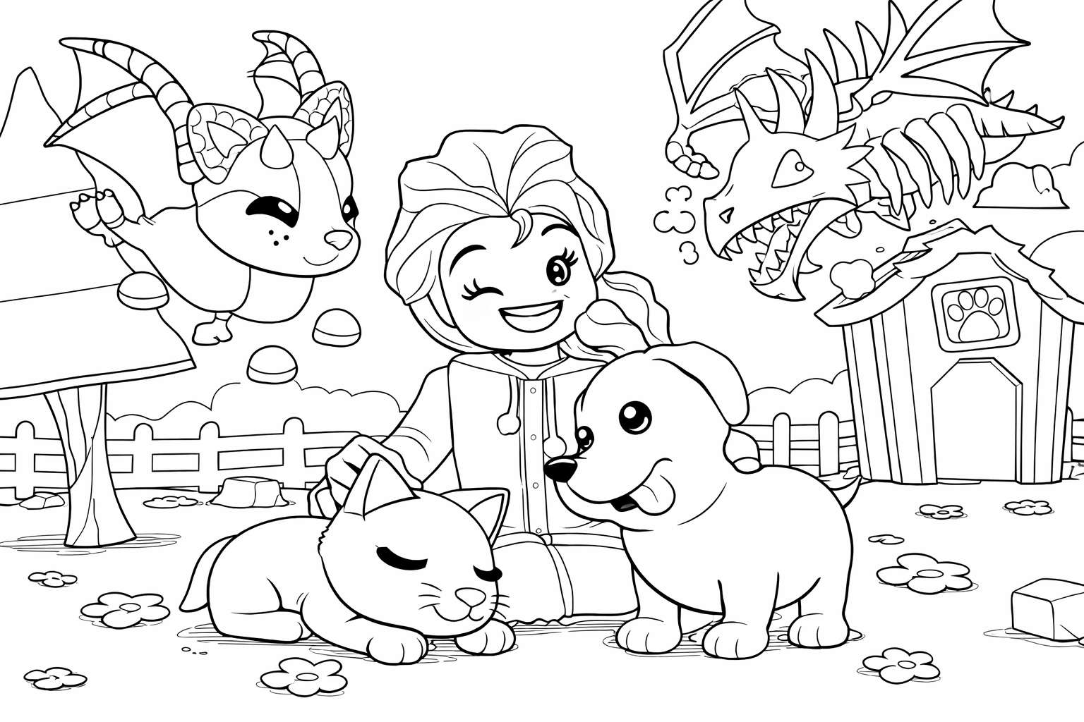 Adopt Me! Roblox coloring page line art