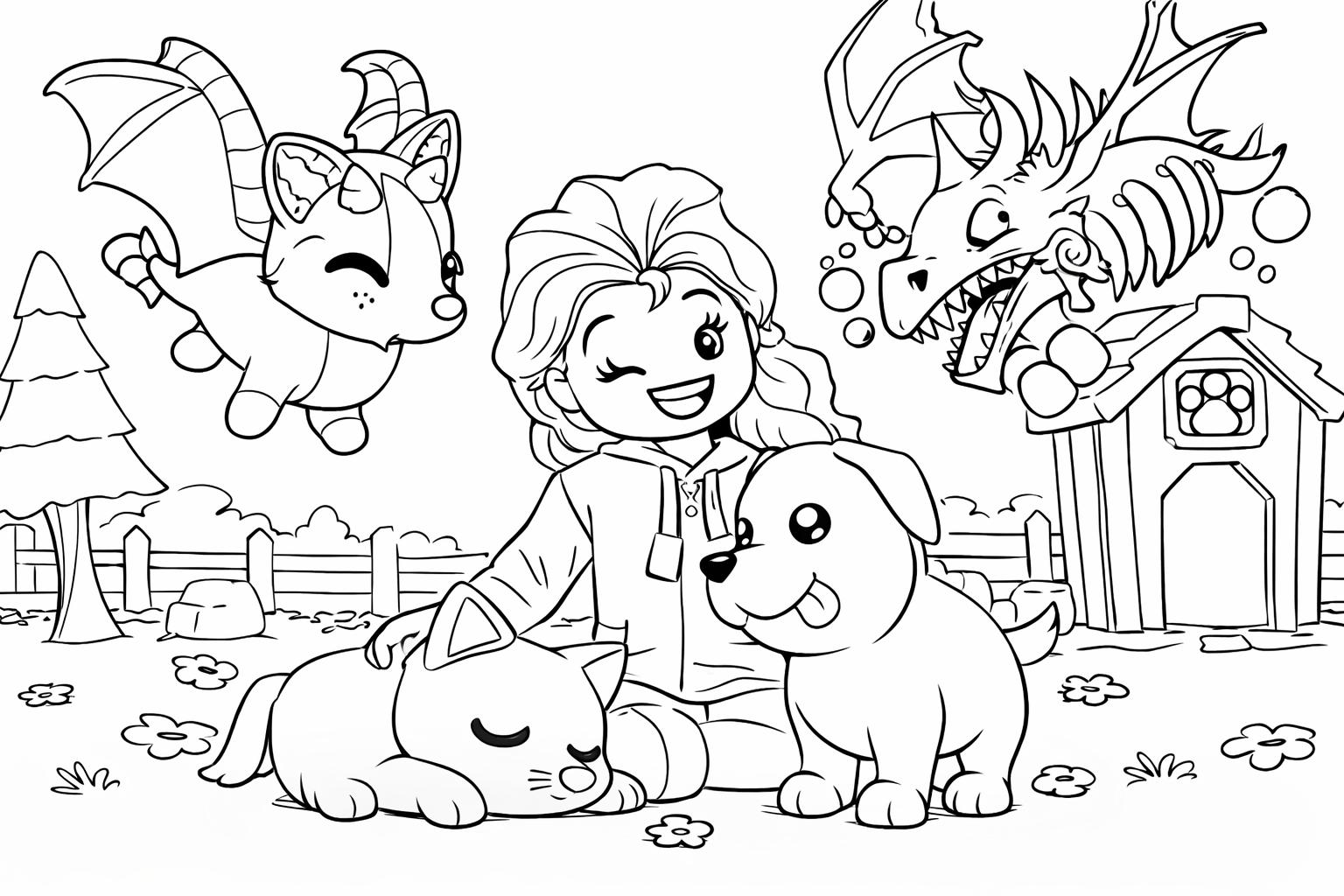 Adopt Me! Roblox coloring page line art