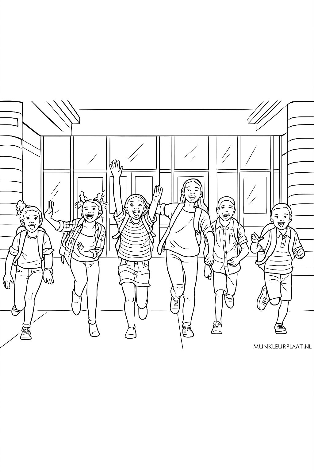 Back To School Variant 4 coloring page for children