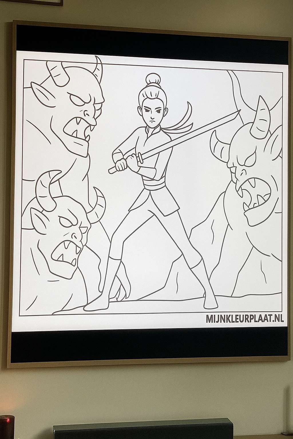 Demon Hunters Variant 3 coloring page for children