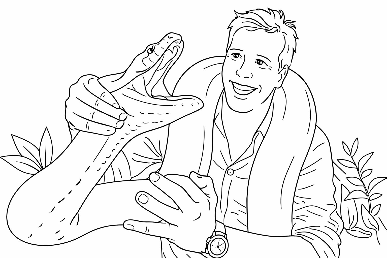 freek vonk coloring page line art