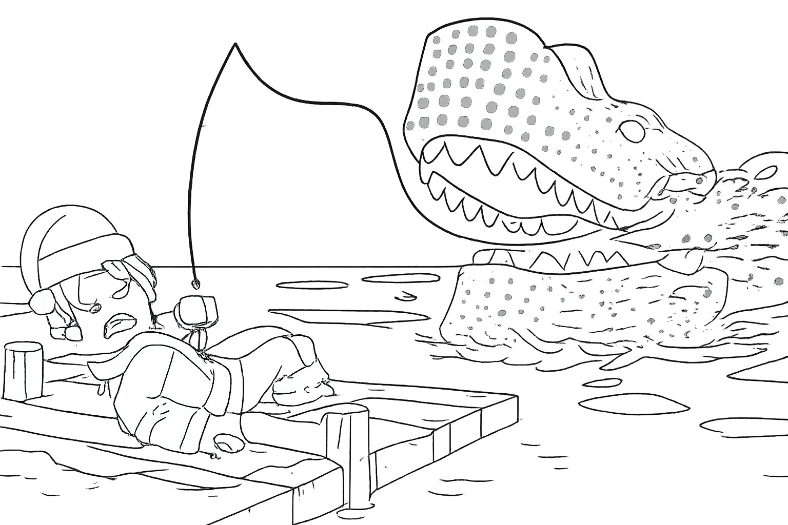 Coloriage Fish It! Roblox dessin au trait