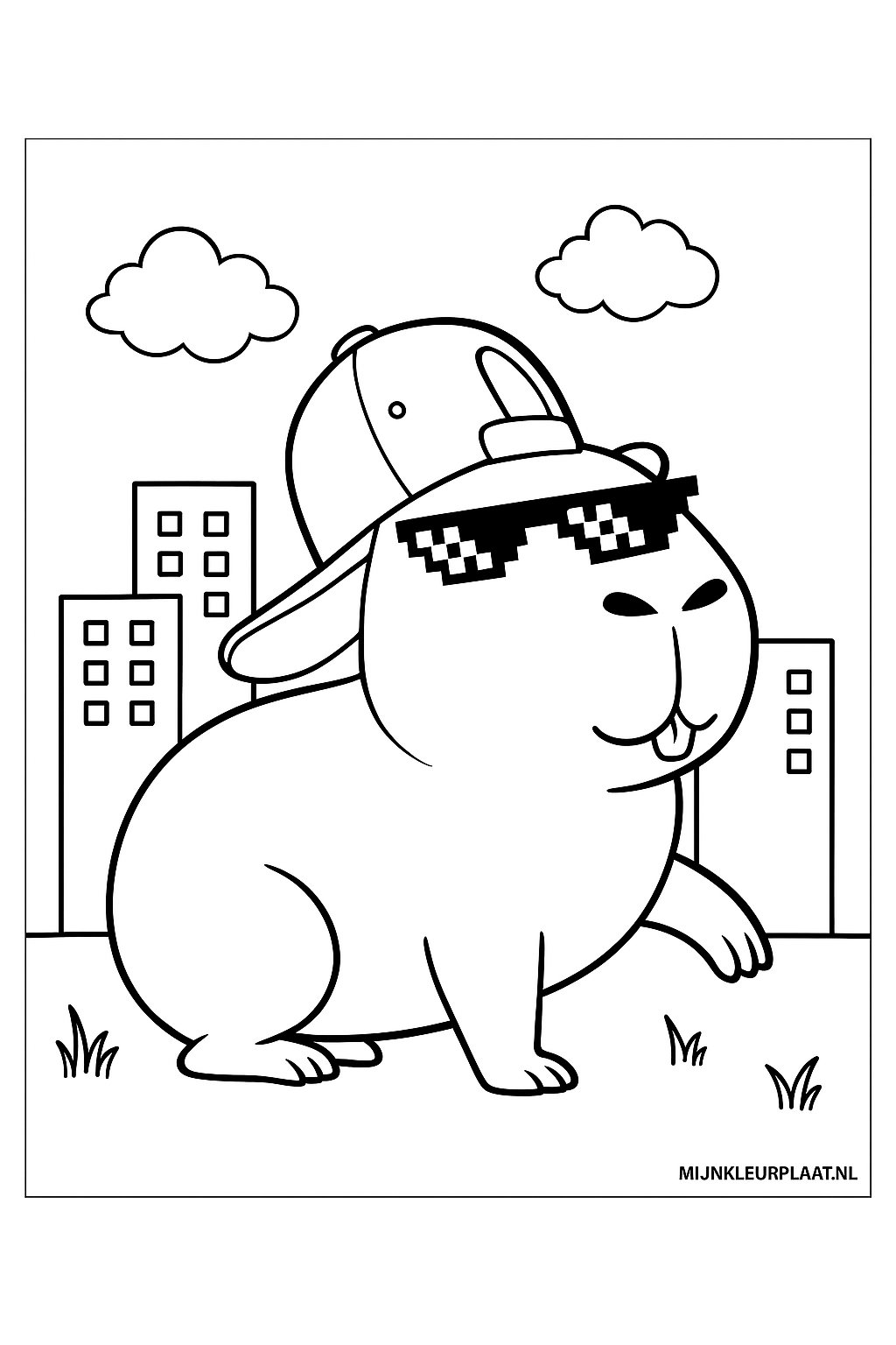 Plantilla para colorear para niños