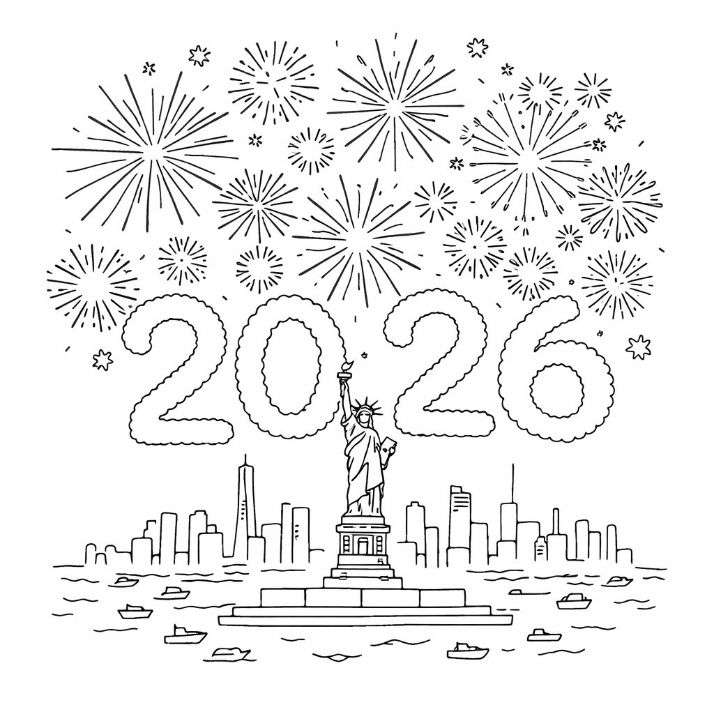 vuurwerk Malvorlage Linienzeichnung