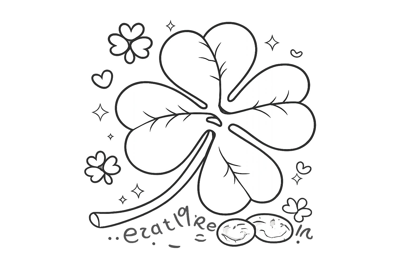 Coloriage st patrick's day dessin au trait