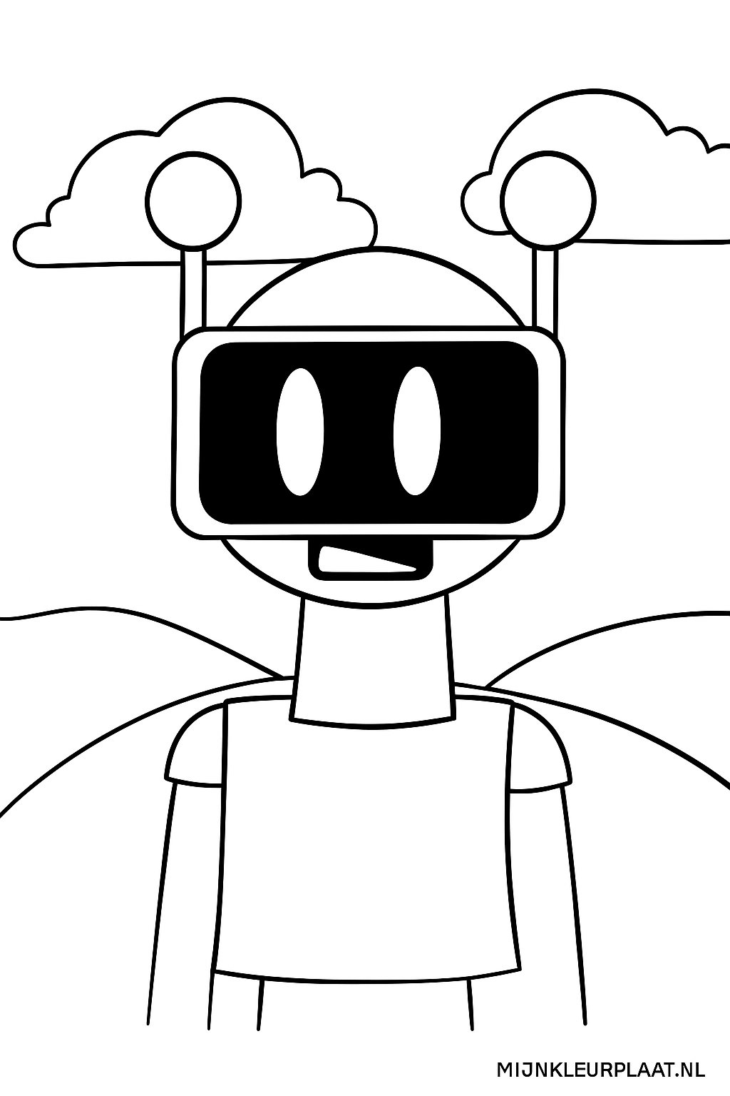 Plantilla para colorear para niños