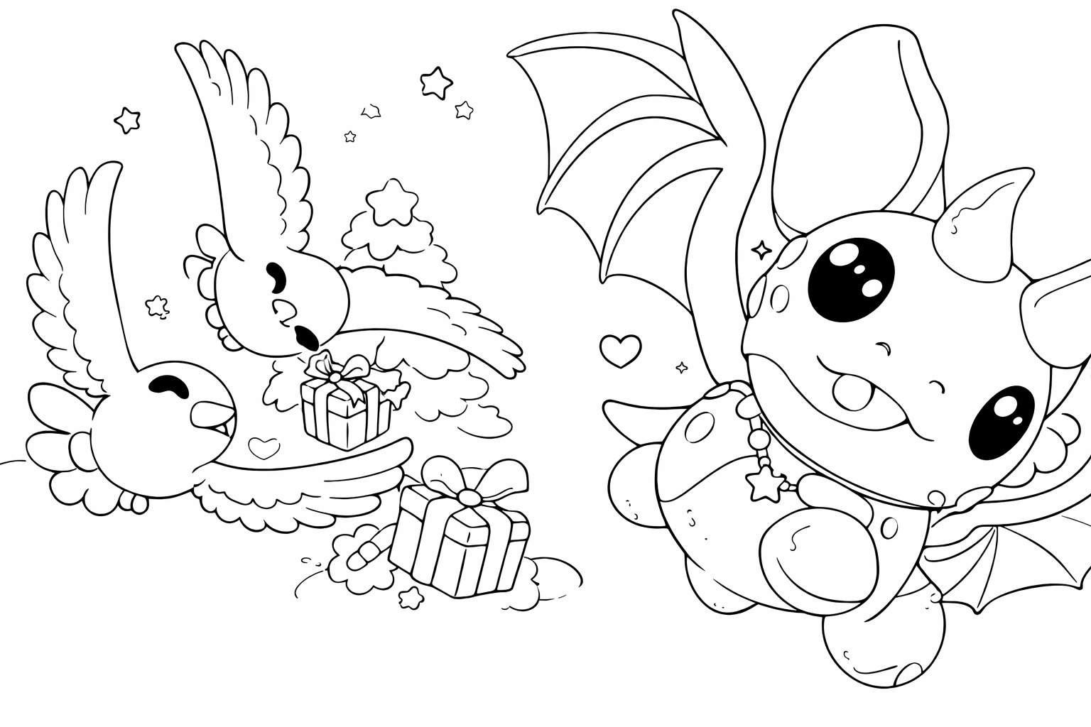 Adopt Me! Roblox kleurplaat - zwart-wit lijntekening