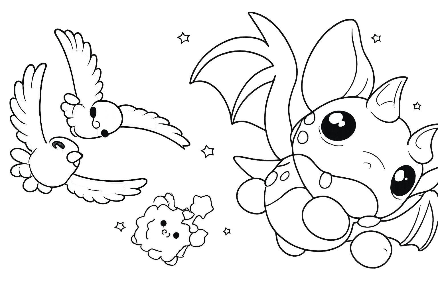 Adopt Me! Roblox coloring page line art