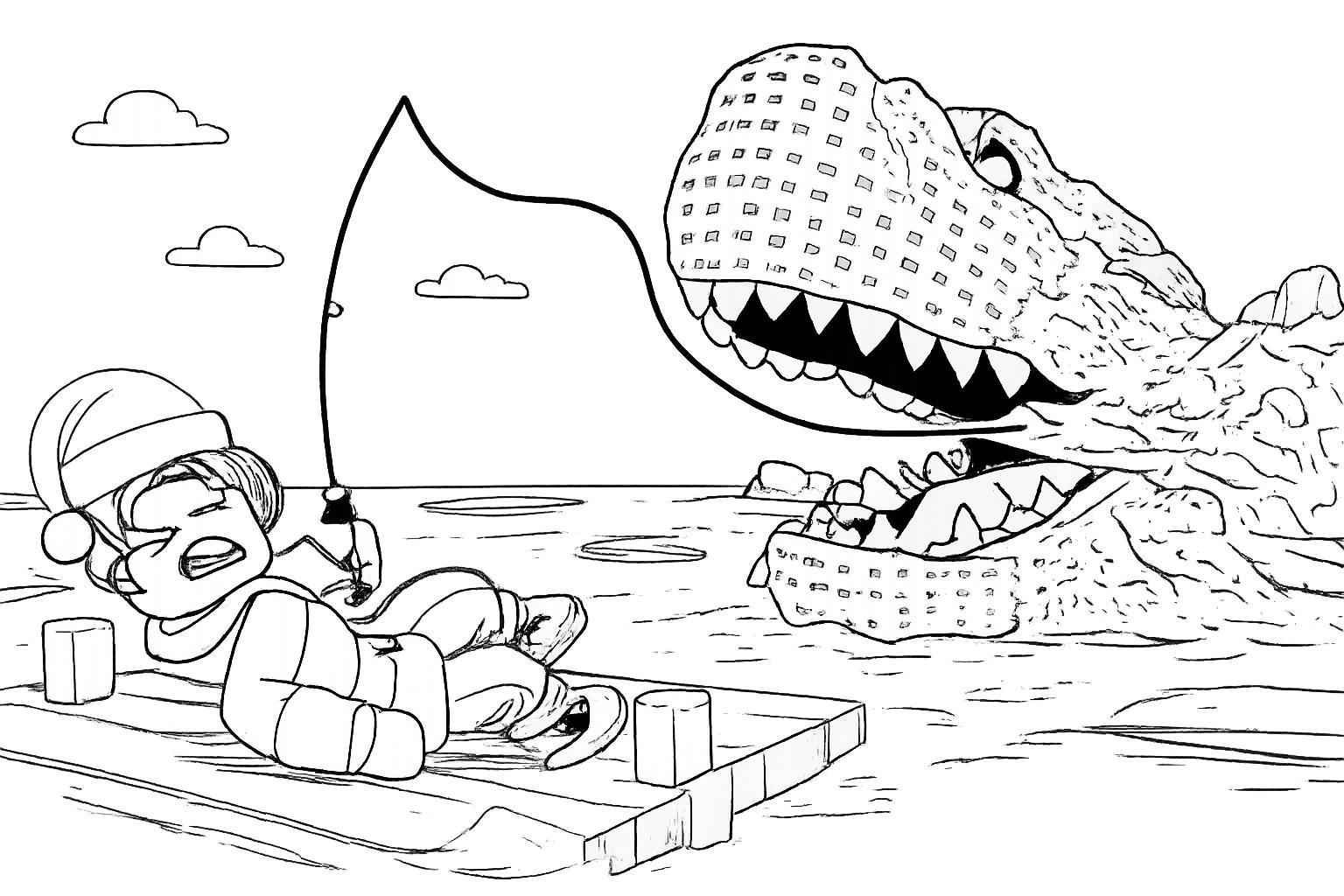 Coloriage Fish It! Roblox dessin au trait