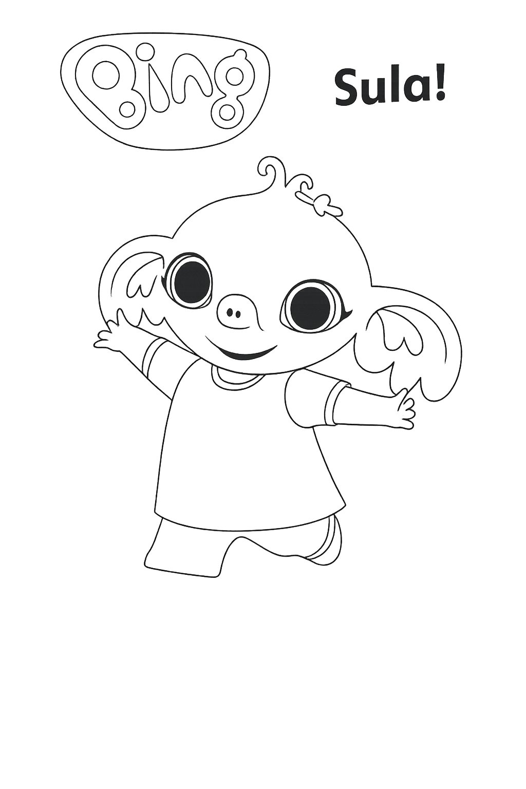 Kleurplaat van sula, variant 4