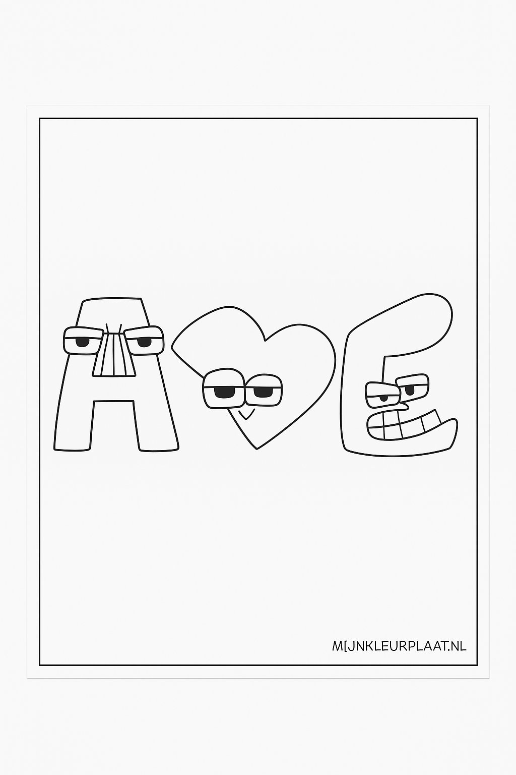 Plantilla para colorear para niños