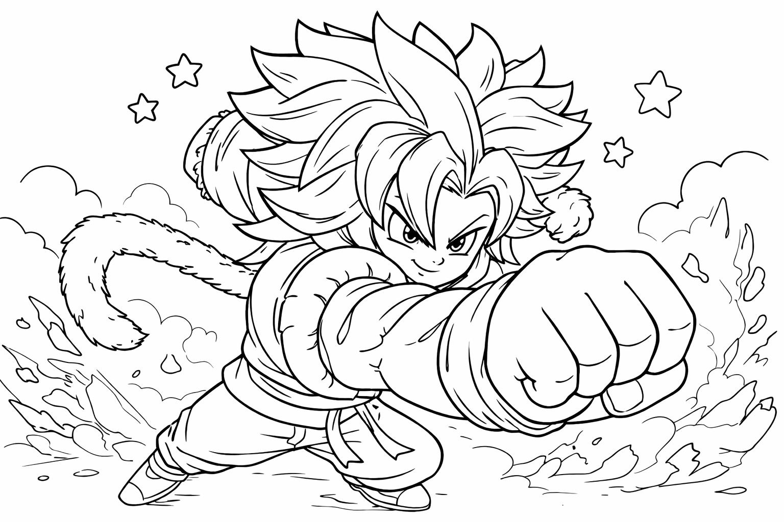 Anime Vanguards Roblox coloring page line art