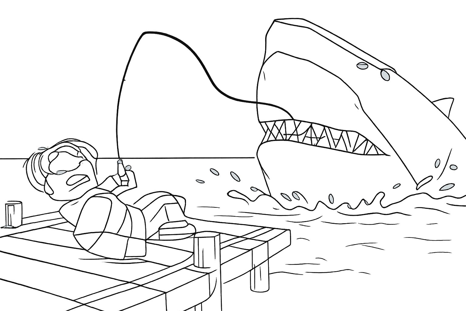 Coloriage Fish It! dessin au trait