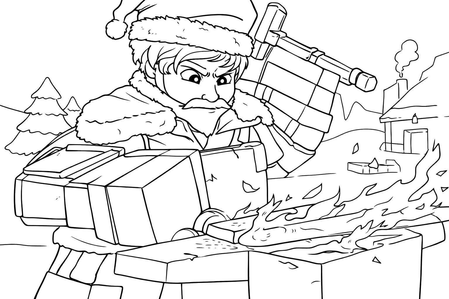 The Forge Roblox coloring page line art