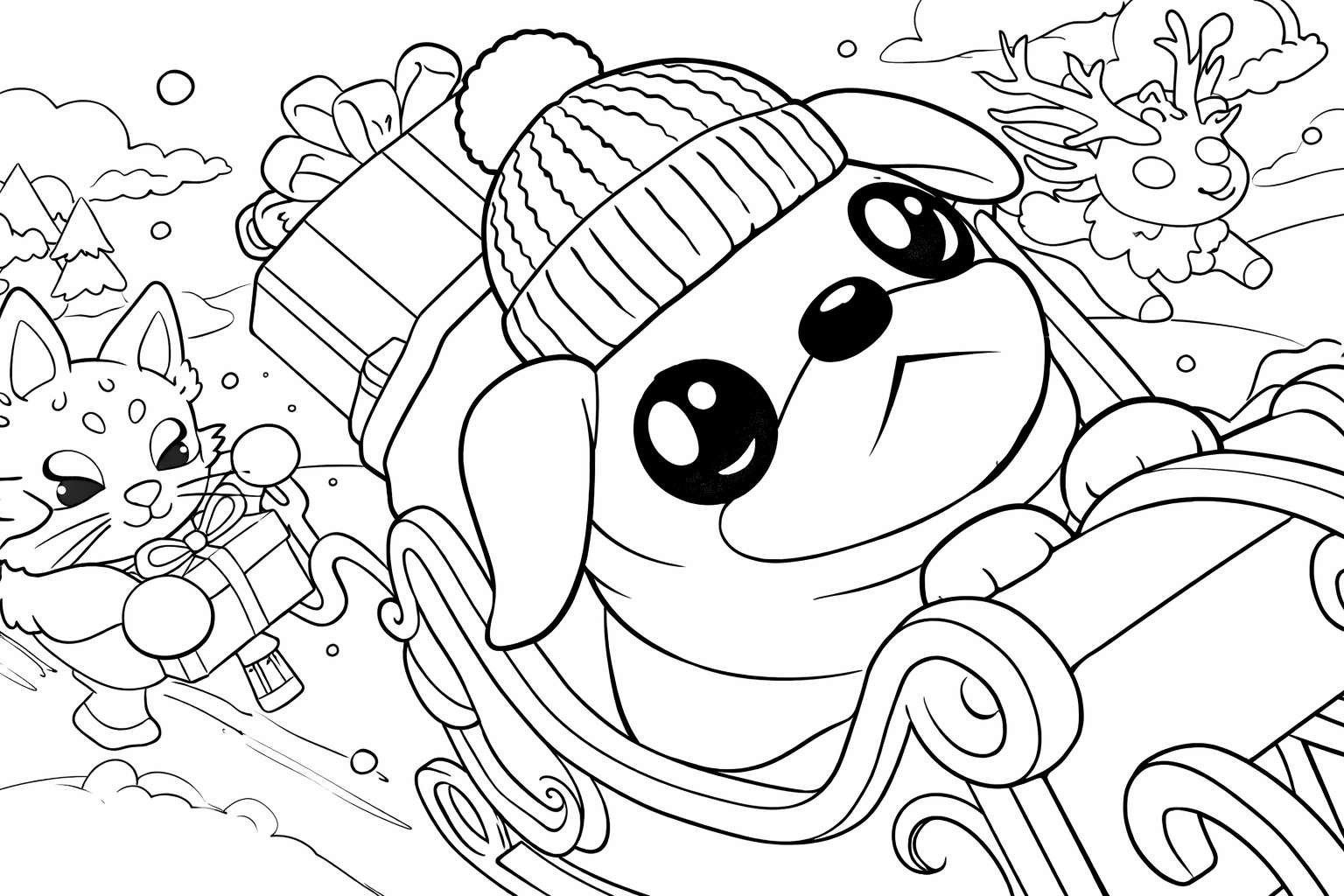 Adopt Me! Roblox kleurplaat - zwart-wit lijntekening