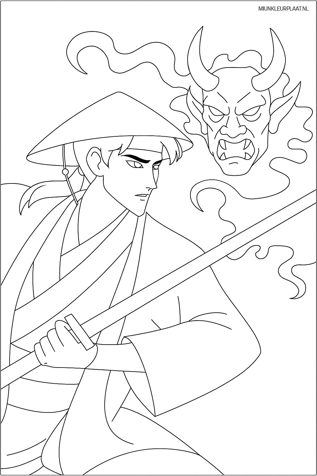 Saja Boys Demon Hunters Variant 3 coloring page for children