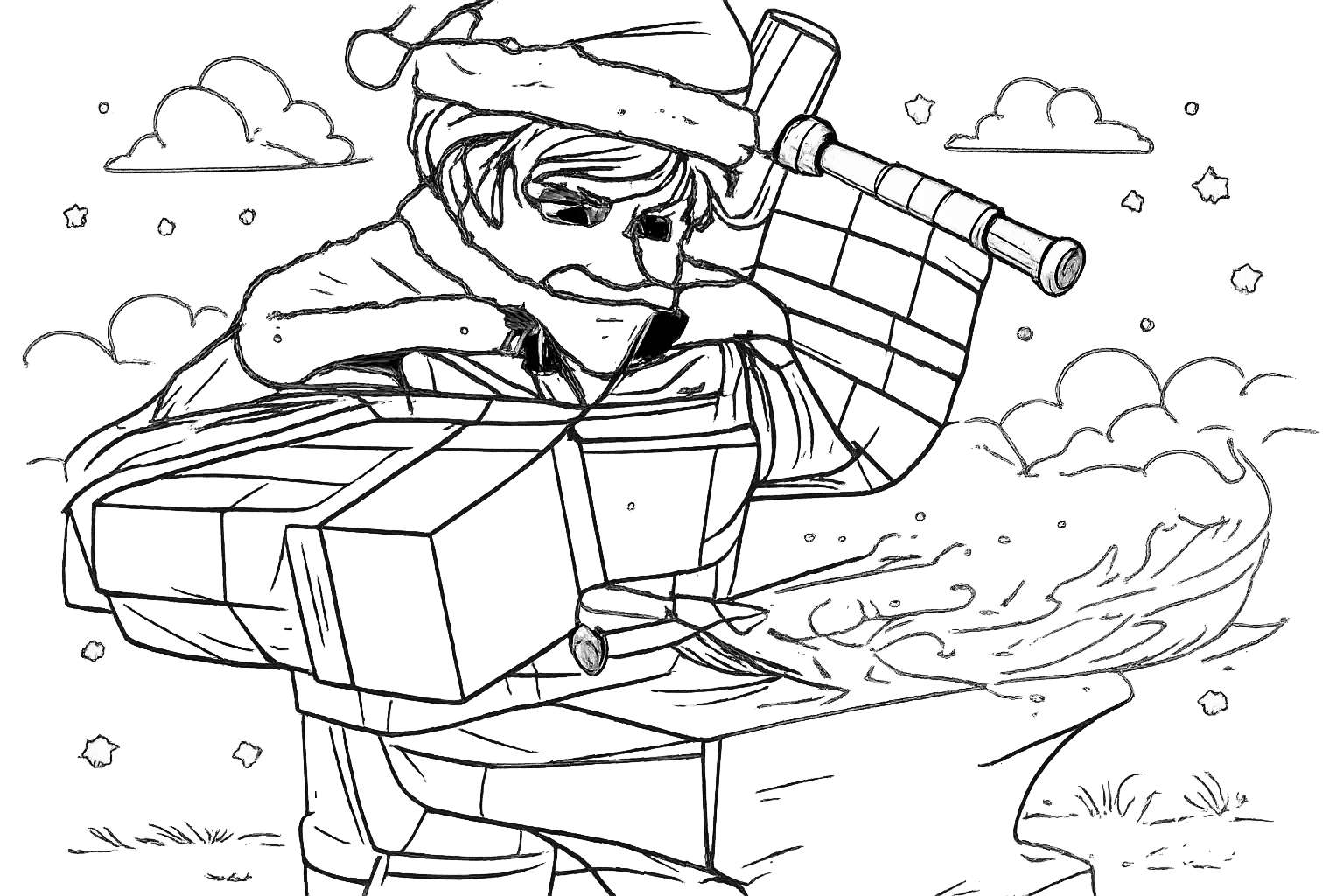 The Forge Roblox coloring page line art