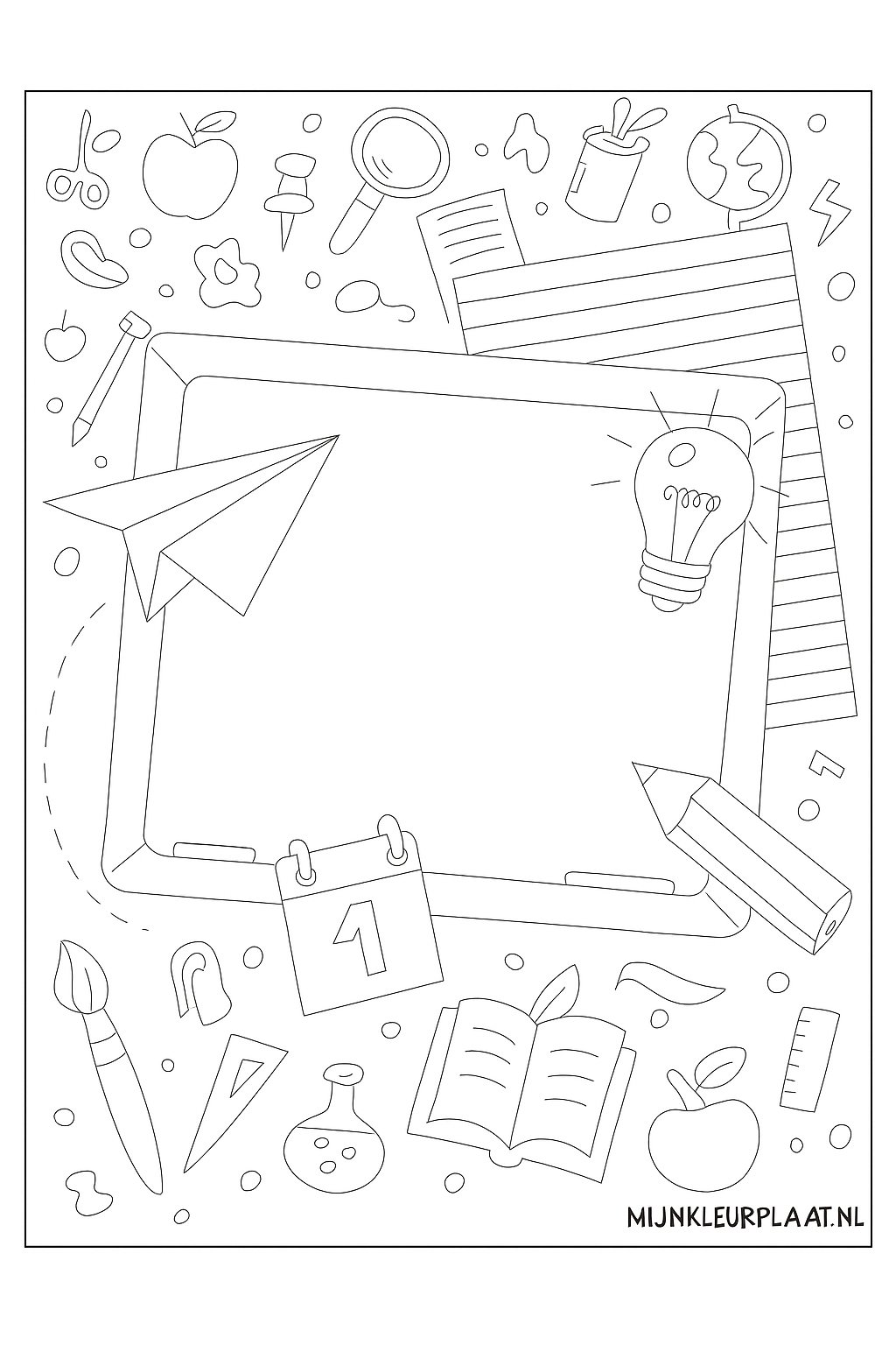 Back To School Variant 4 coloring page for children