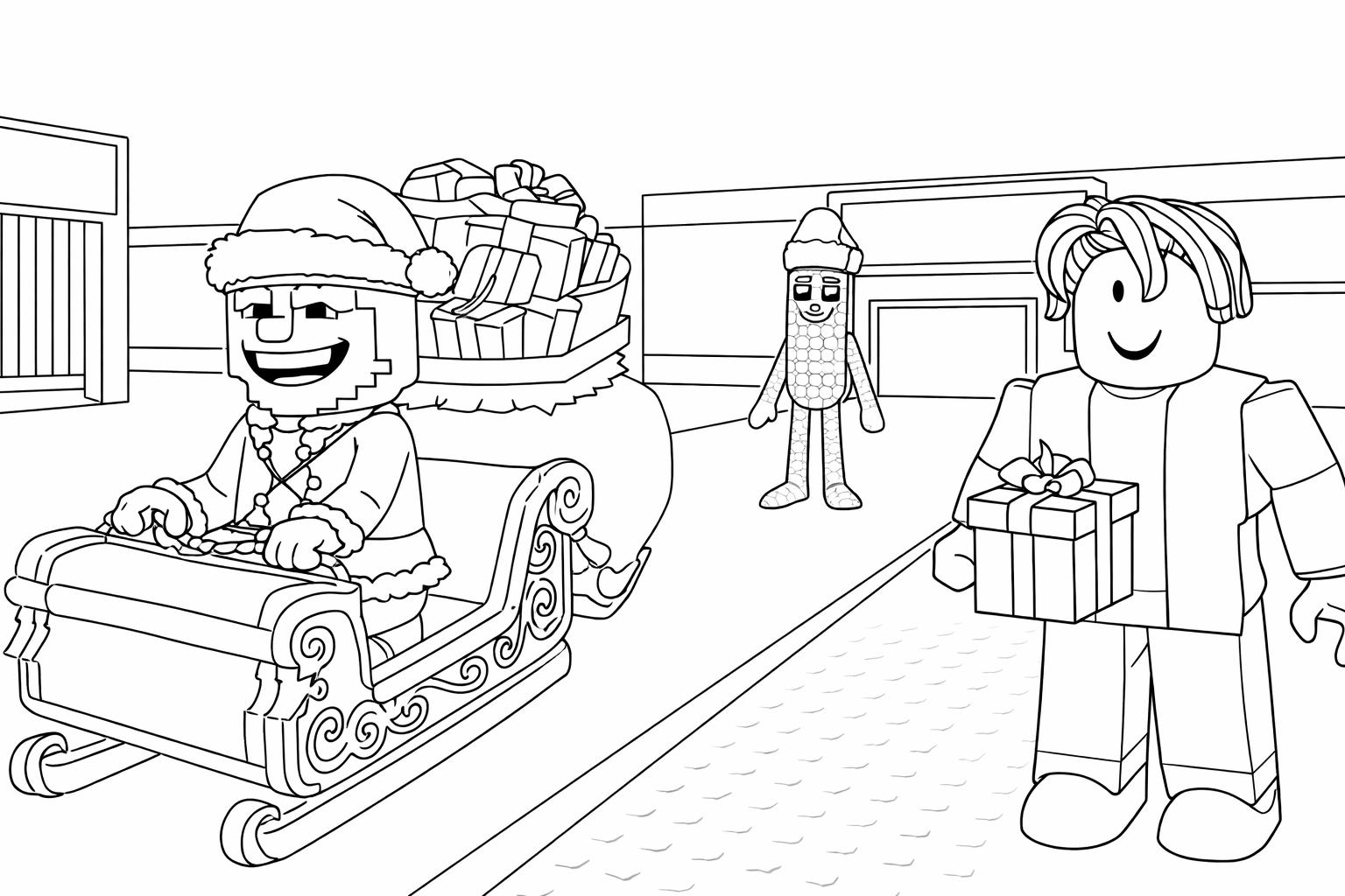 Steal a Brainrot Roblox coloring page line art