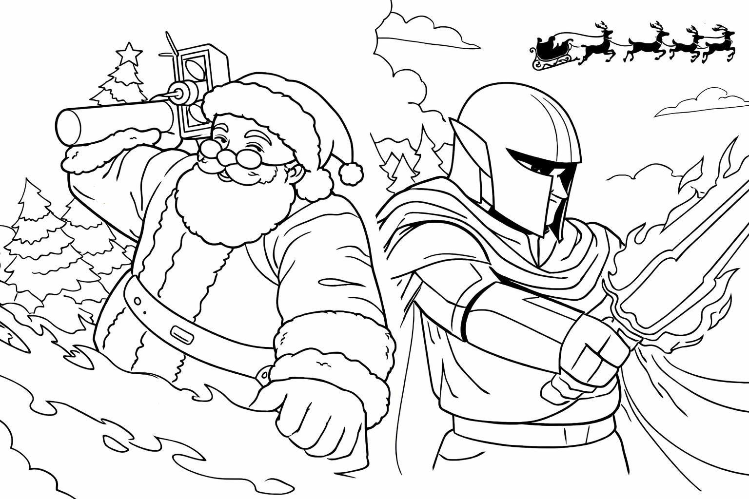 The Forge Roblox kleurplaat - zwart-wit lijntekening