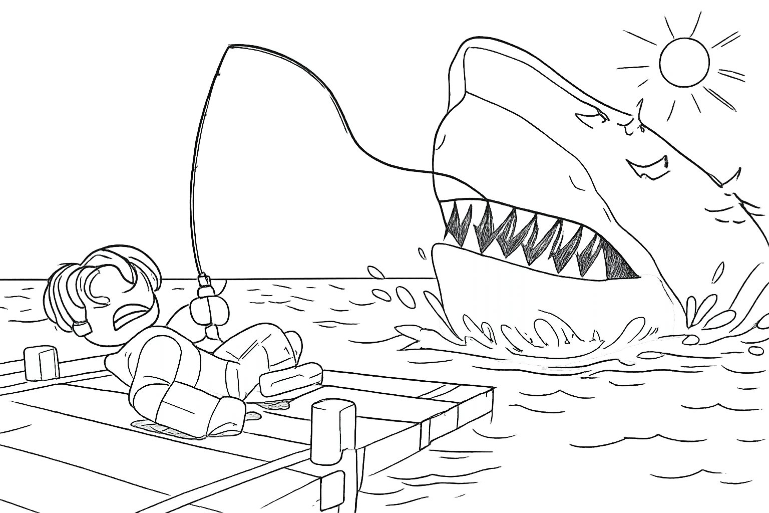 Coloriage Fish It! dessin au trait