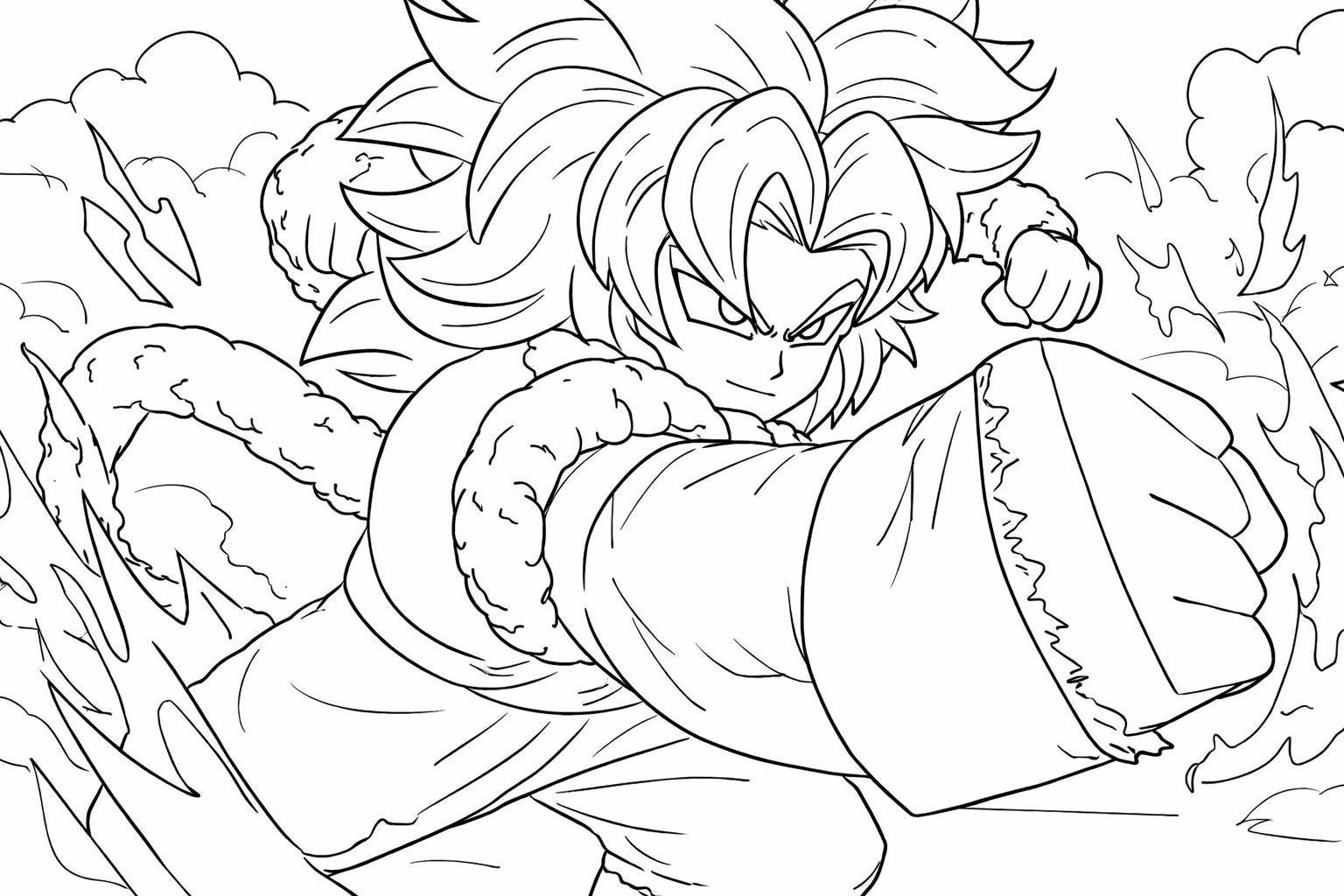 Anime Vanguards Roblox coloring page line art