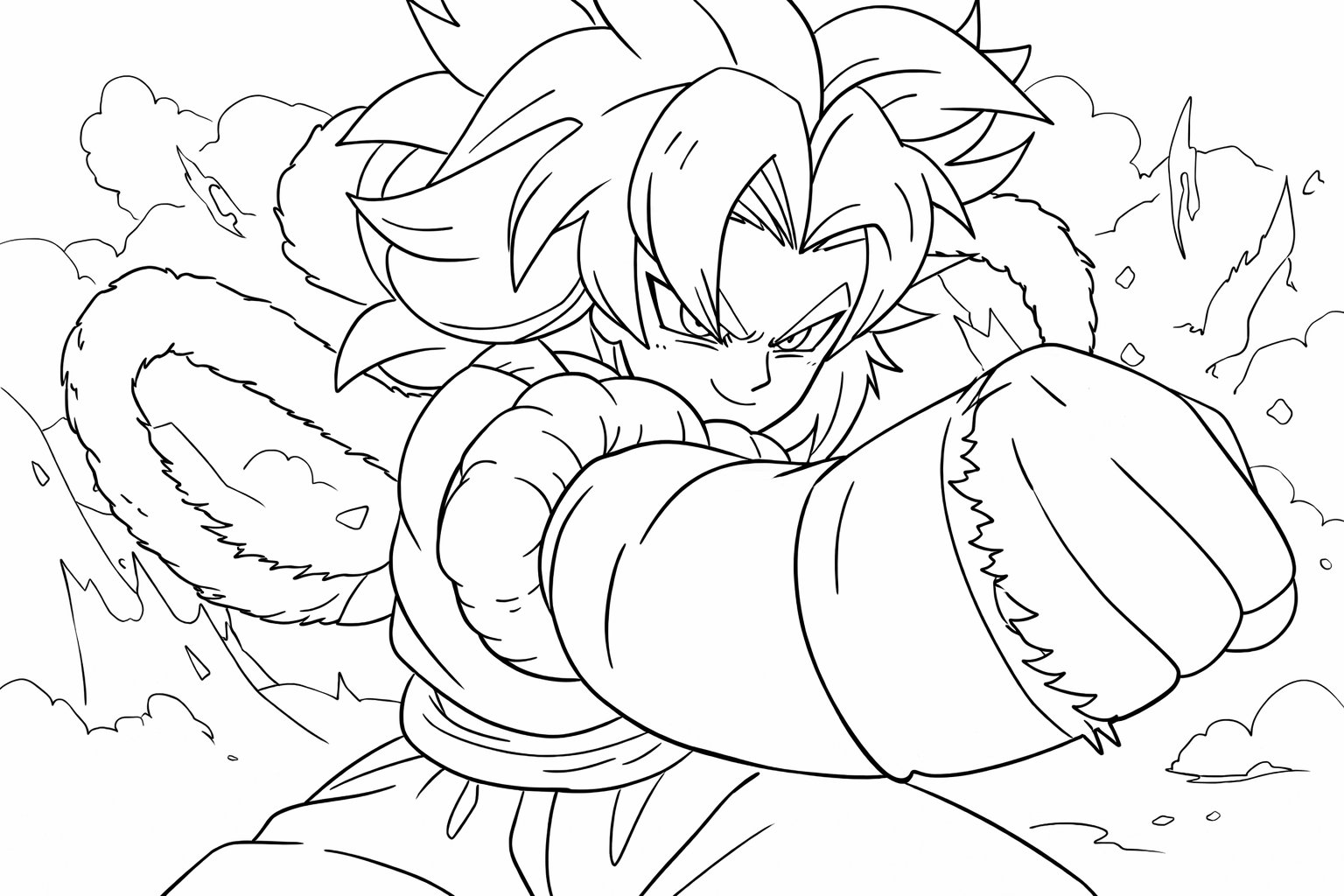 Anime Vanguards Roblox coloring page line art