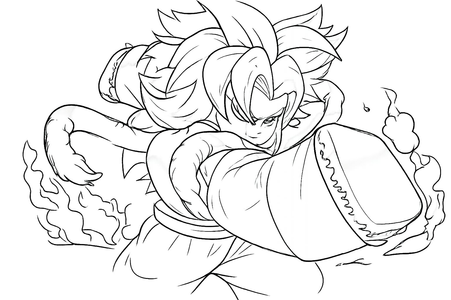 Anime Vanguards Roblox coloring page line art