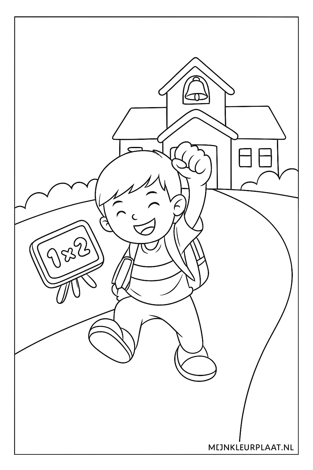 Back To School Variant 4 coloring page for children