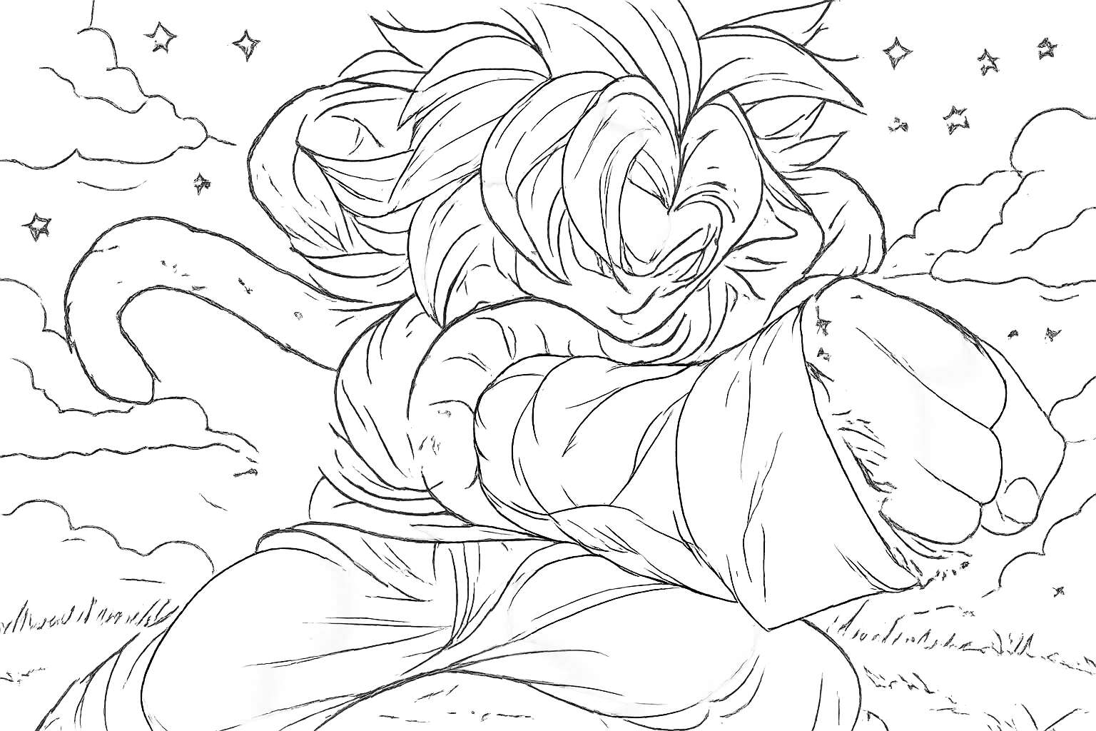 Anime Vanguards Roblox coloring page line art