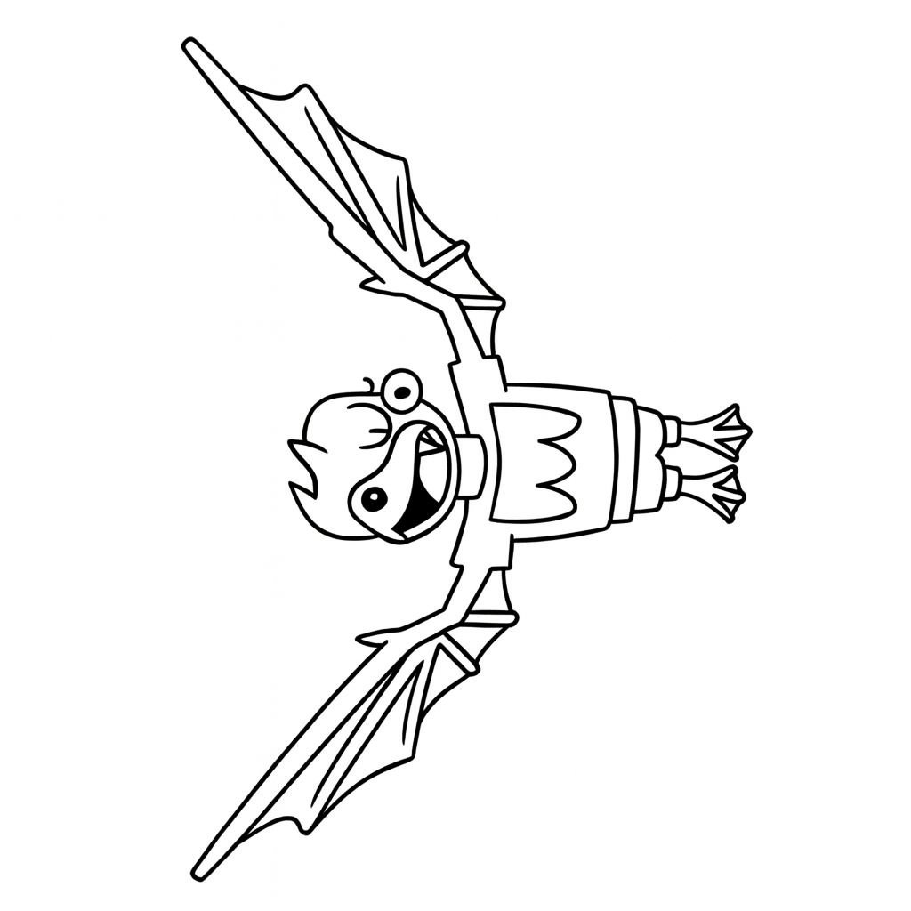 Kleurplaat van quackula (steal a brainrot), variant 3