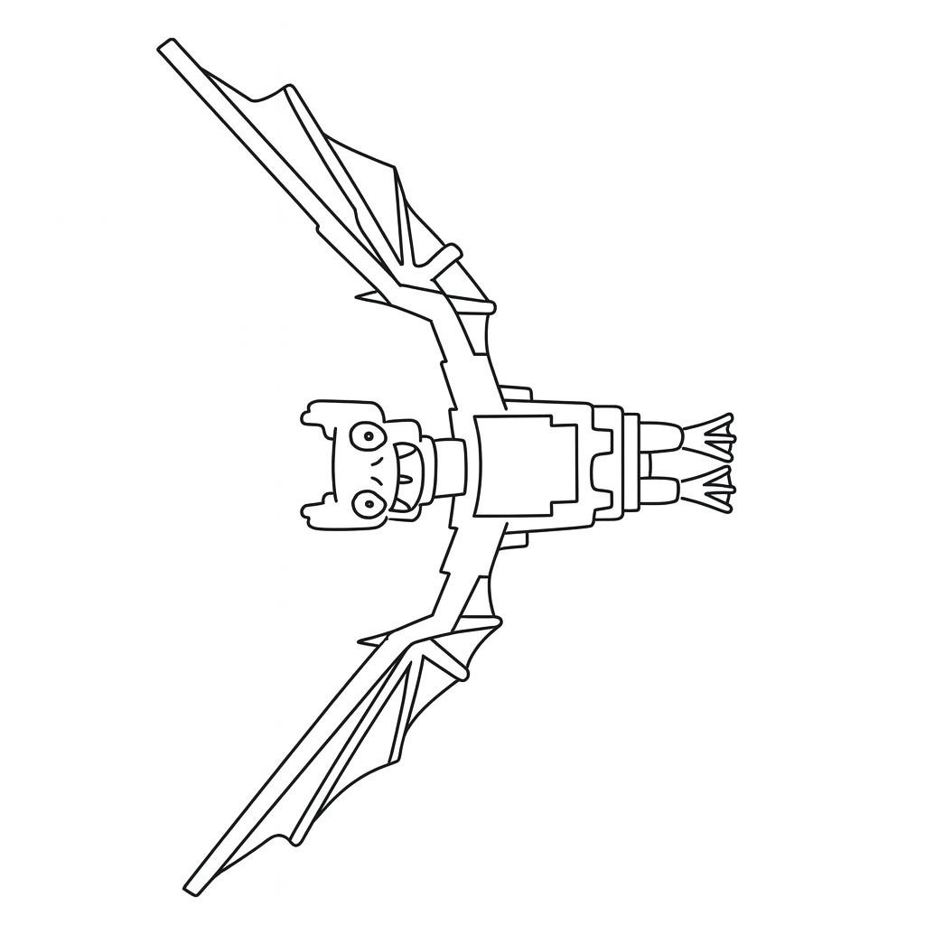 Kleurplaat van quackula (steal a brainrot), variant 4