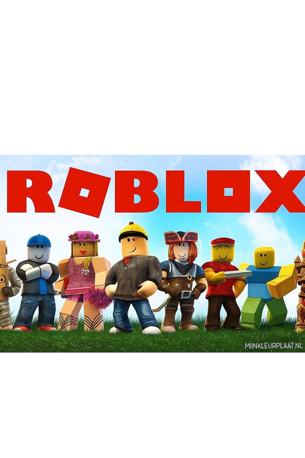 Plantilla de Colorear Roblox Gratis - Variante 3 Plantilla para Niños