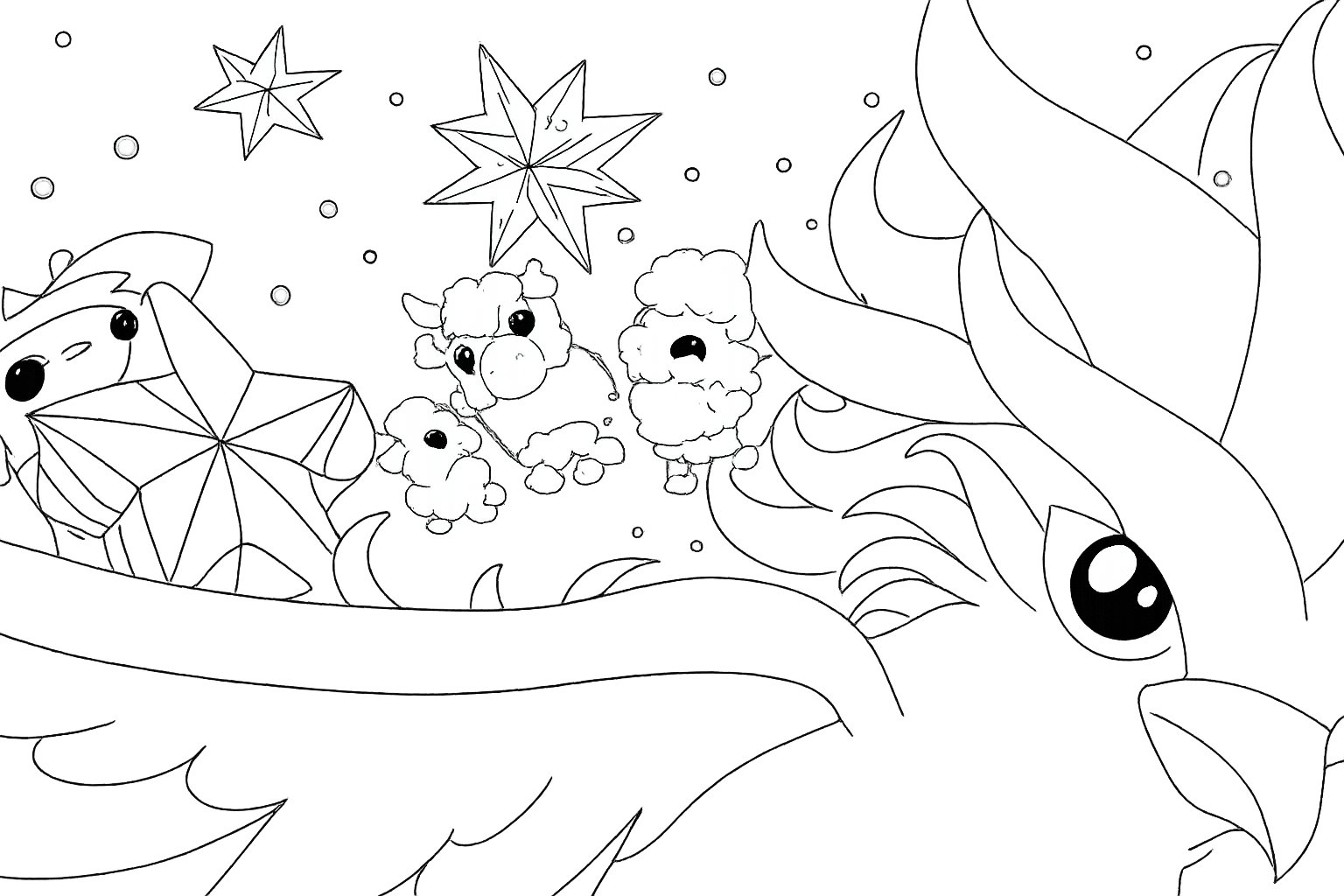 Adopt Me! Roblox kleurplaat - zwart-wit lijntekening