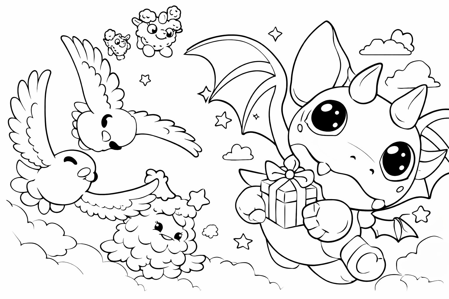 Adopt Me! Roblox kleurplaat - zwart-wit lijntekening