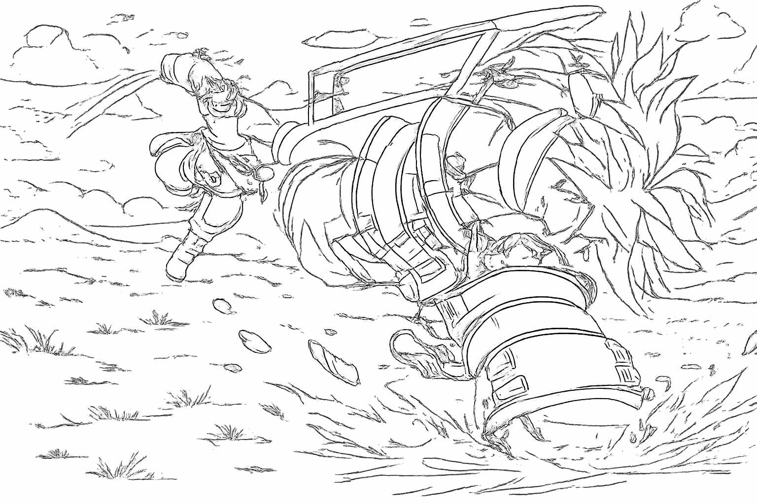 Anime Vanguards Roblox coloring page line art