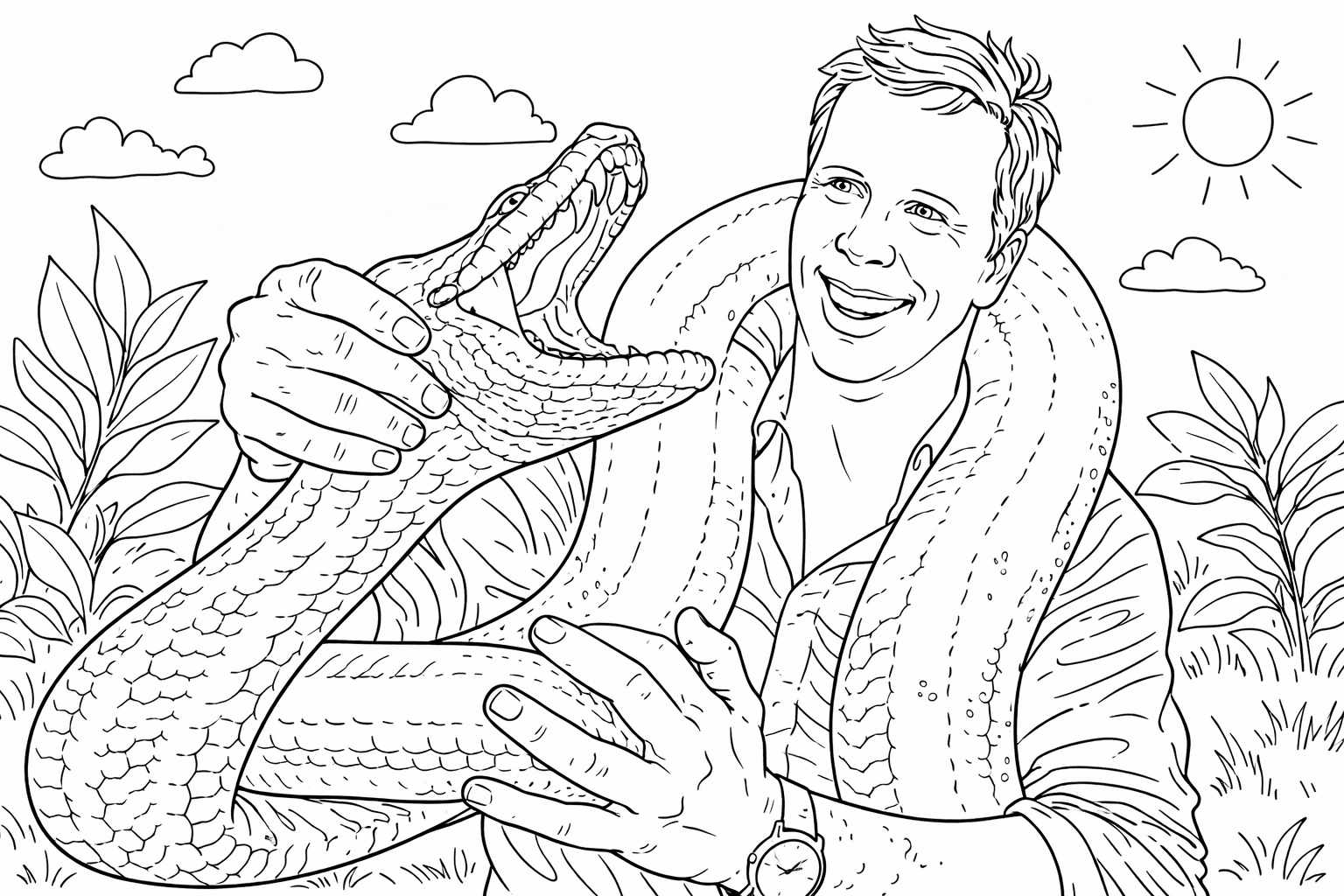 freek vonk coloring page line art