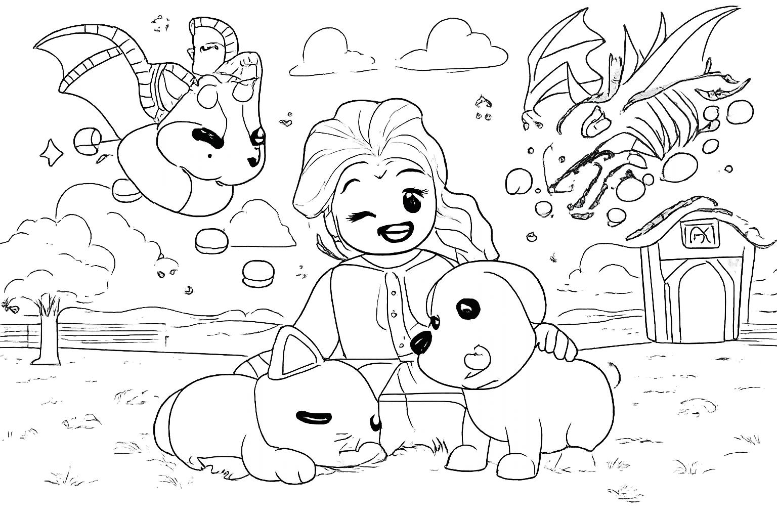 Adopt Me! Roblox coloring page line art