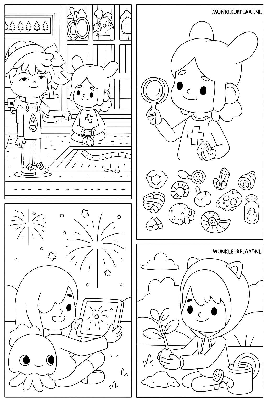 Plantilla para colorear para niños