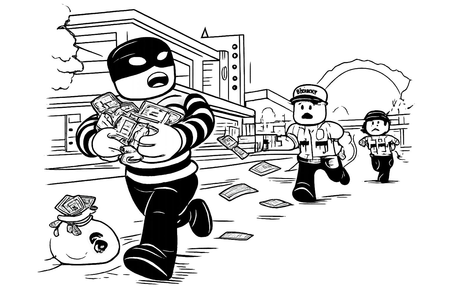 Brookhaven kleurplaat - zwart-wit lijntekening