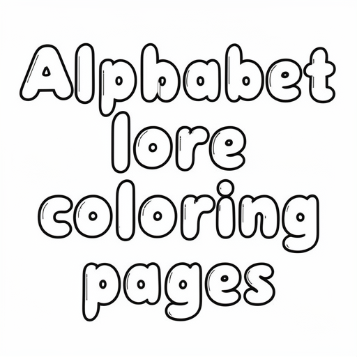 Alphabet lore coloring pages kleurplaat voor kinderen
