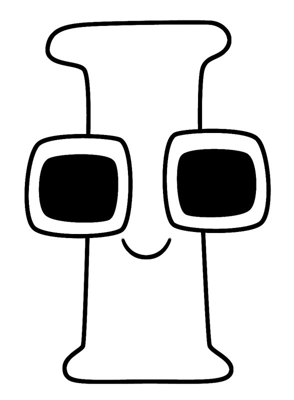 Alphabet Lore Letra I coloring page for children