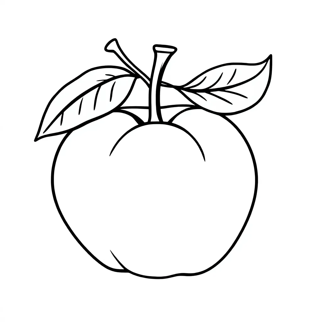 APPEL kleurplaat voor kinderen