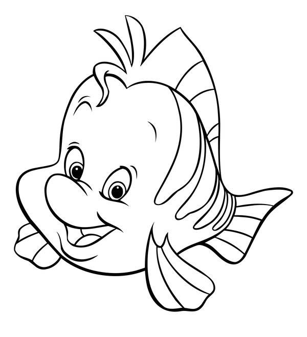 Ariel Blije Botje coloring page for children