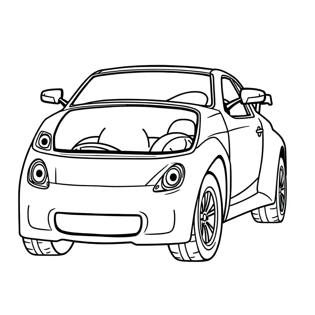 Auto Voertuig Kinderen Creatief Tekenen coloring page for children