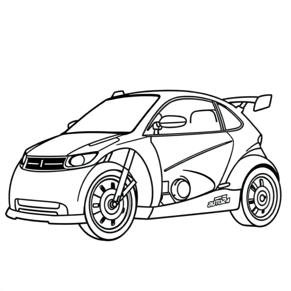 Free Car Vehicle Transportation Coloring Pages for Kids. Creative Coloring Pages.