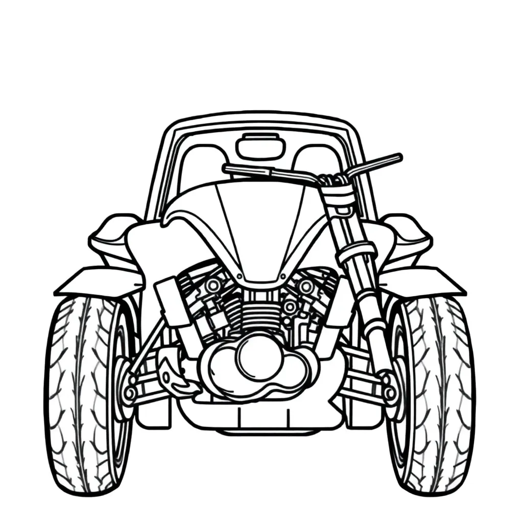 Auto Voertuig Transport Race Klassiek coloring page for children