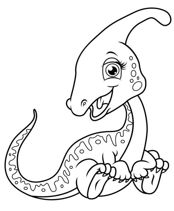 Bebe Dinosaure coloring page for children